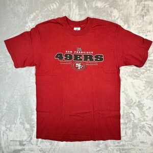 NFL T-Shirt Men L Red San Francisco 49ers NFC West‎ Graphic Short Sleeve Tee